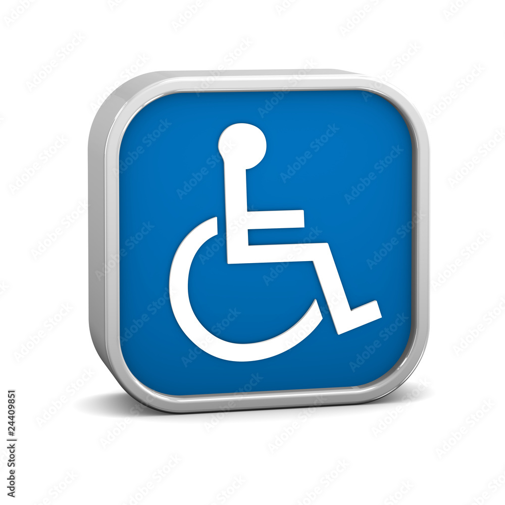 Dark Blue Accessibility Sign Dark Blue Accessibility Sign