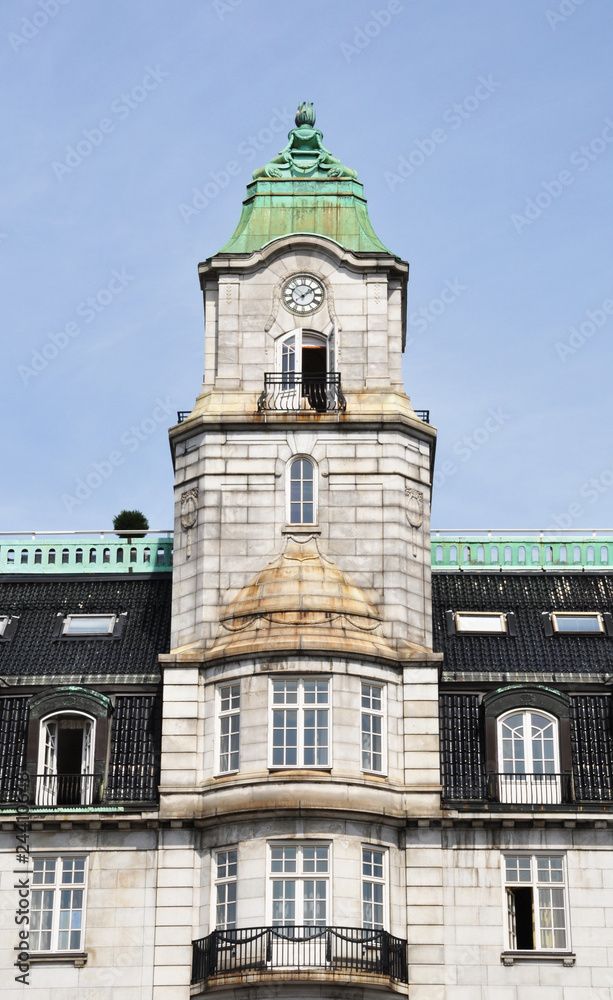 Fototapeta premium Clock tower in Oslo