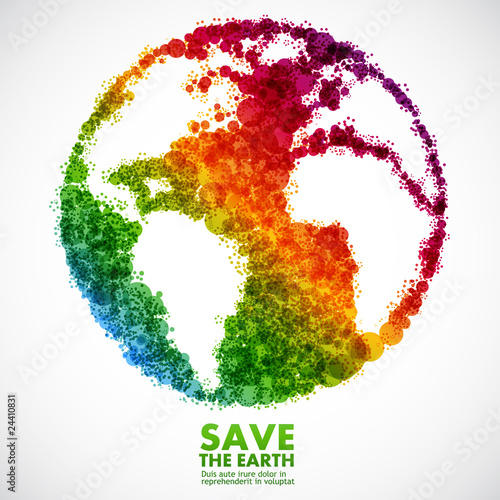 abstract earth symbol