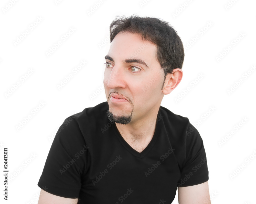 Man doing funny face. Man doing funny face.
