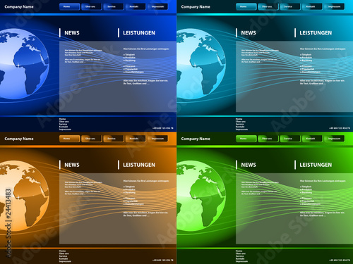 4 Webseiten mit Erde
