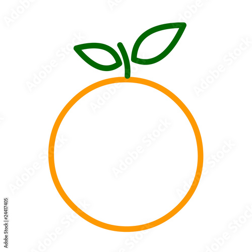 Contours d'une orange