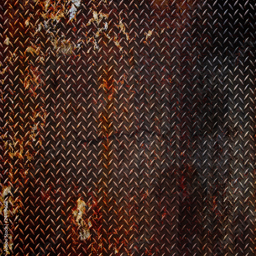 grunge diamond metal background
