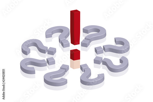 punto esclamativo e punti interrogativi
