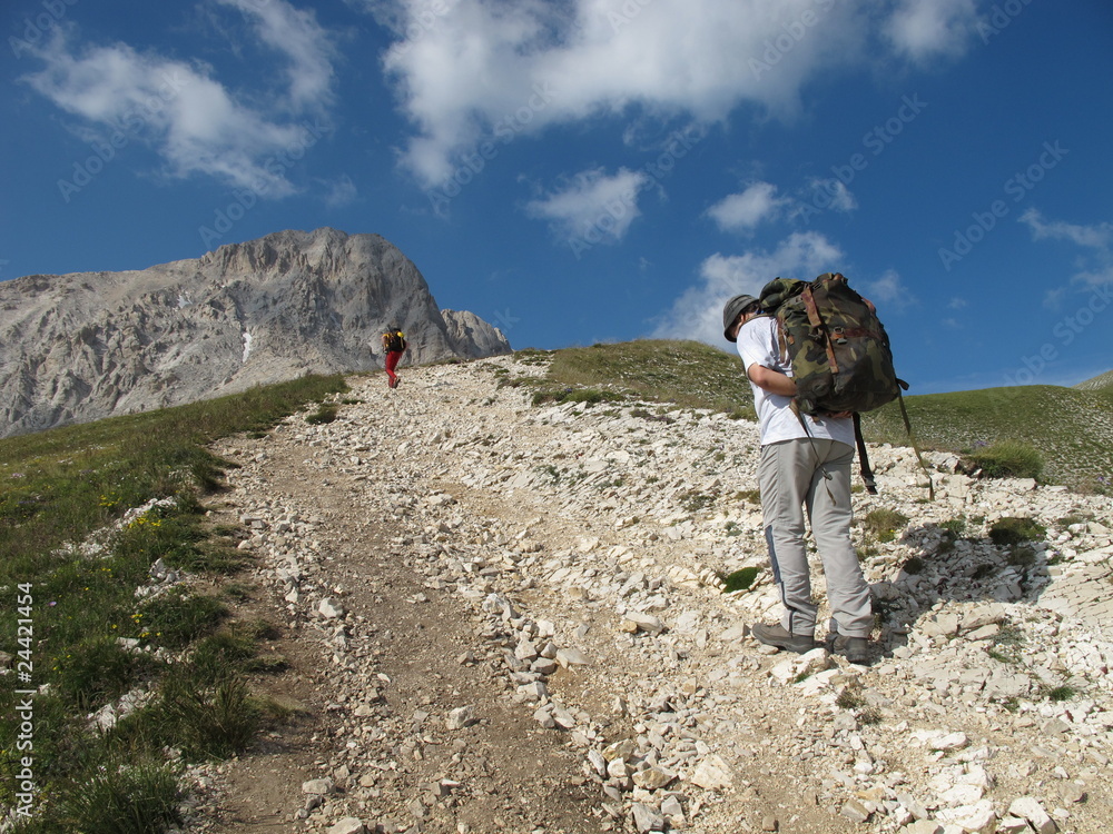 Walking in Abruzzo (Corno Grande) Walking in Abruzzo (Corno Grande)