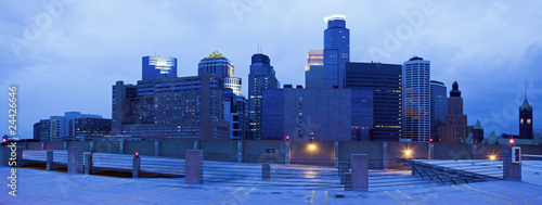 Blue panorama of Minneapolis © Henryk Sadura