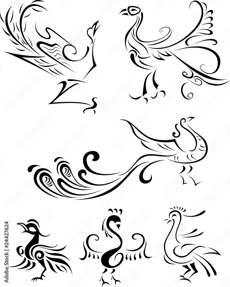 bird abstract illustration bird abstract illustration