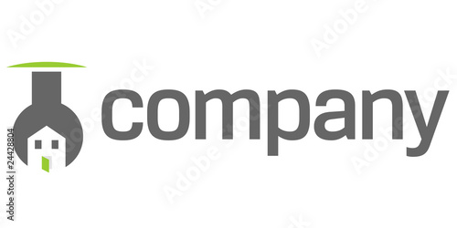 Key around house logo for repair service