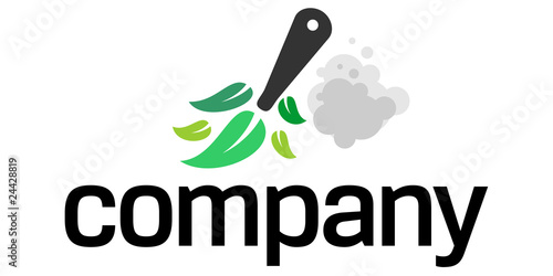 House cleaning service logo
