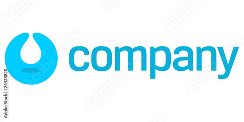 Water drop logo for plumber service or cleaning company
