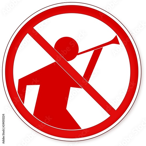 Vuvuzela Verbotsschild