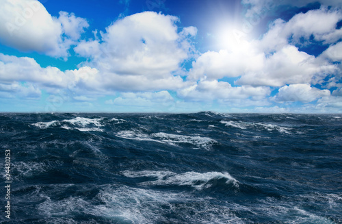 Canvas Print Storm sea