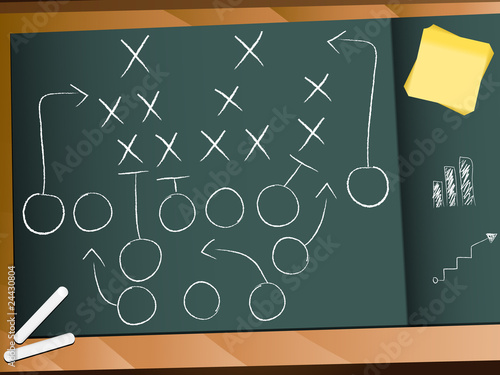 Teamwork Football Game Plan Strategy