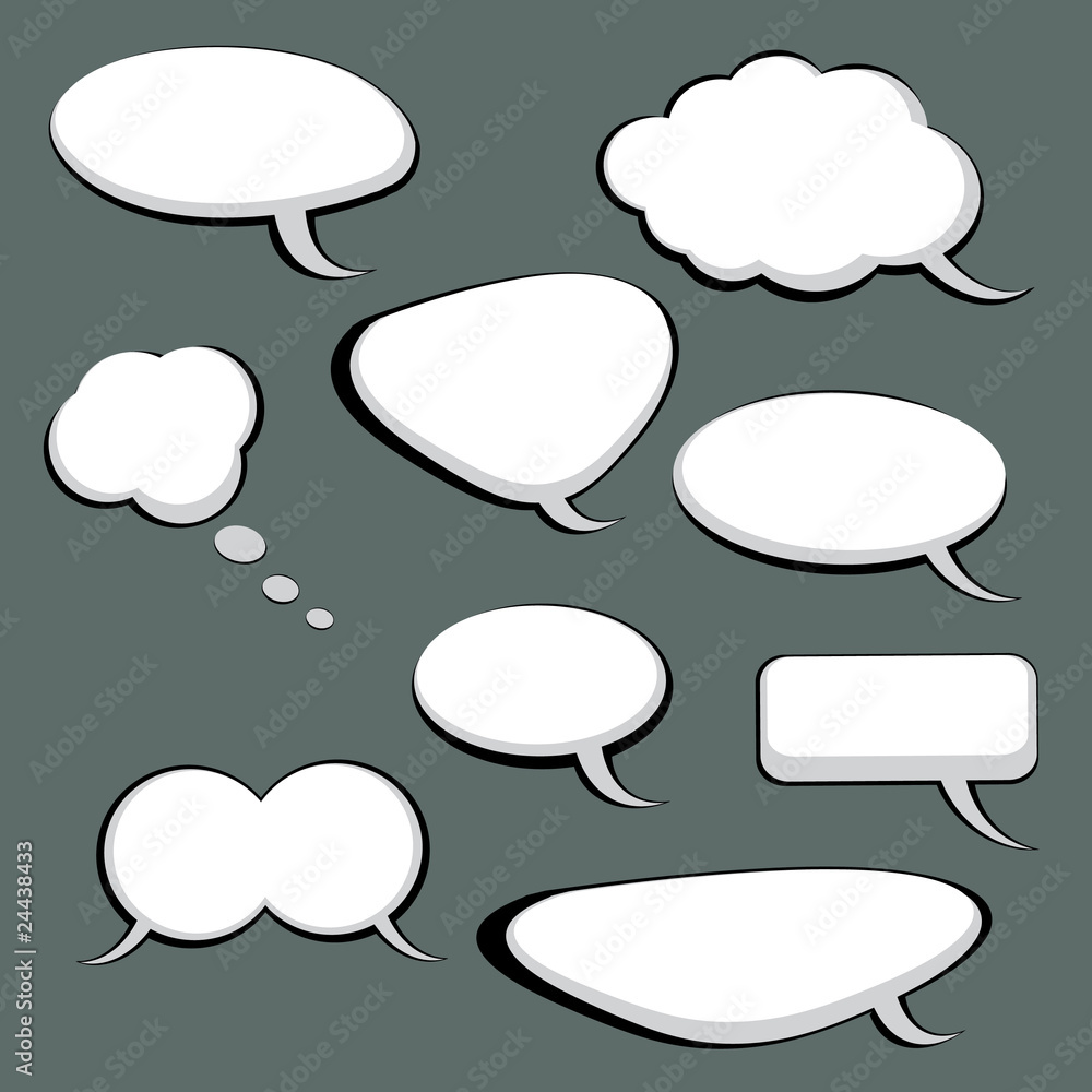 9 Speech And Thought Bubbles 9 Speech And Thought Bubbles