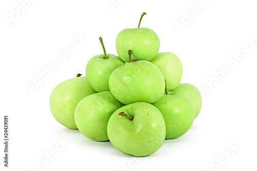 Green ecological grown apple