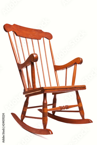 Rocking chair isolated on a white background