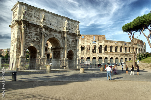 The Colosseum and The Arch of Titus