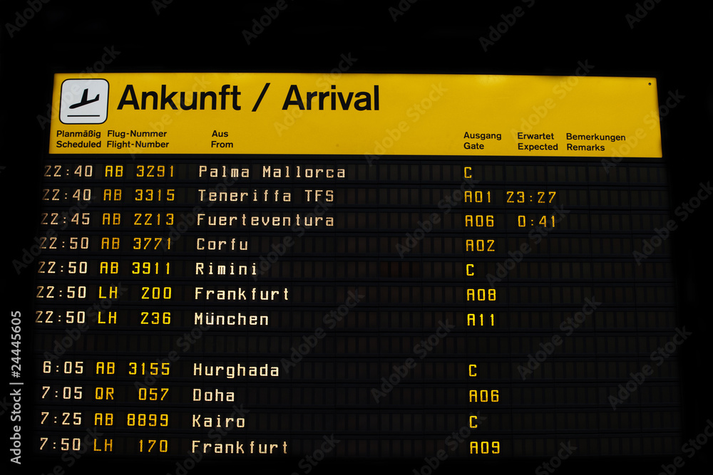 Fototapeta premium Ankunft / Arrival