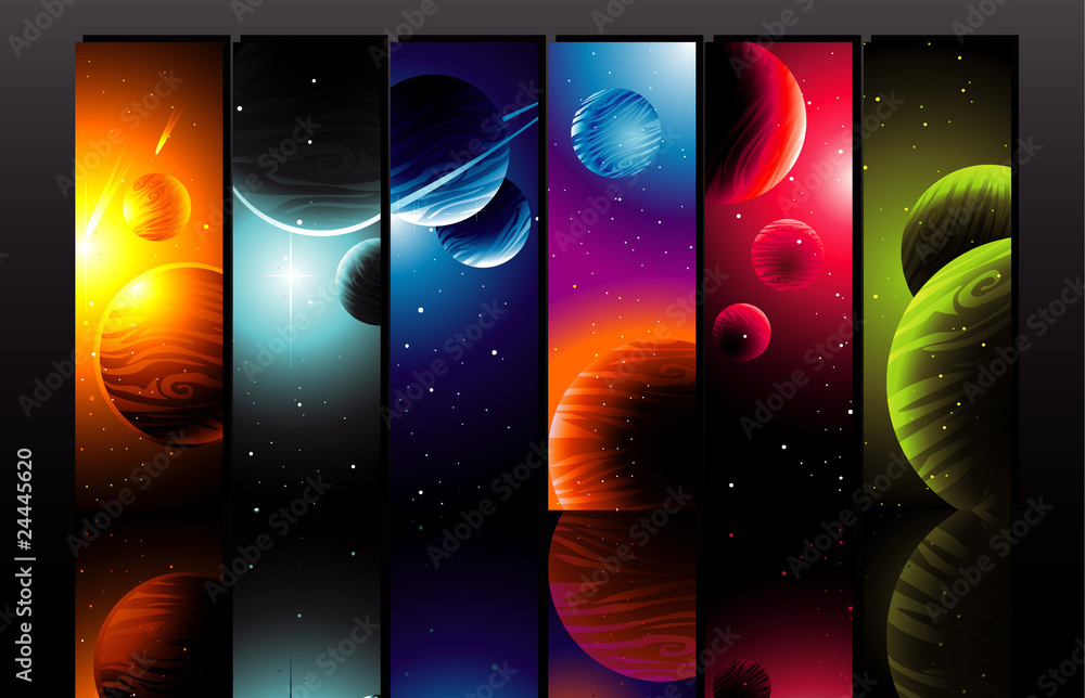 Fototapeta premium Color planets