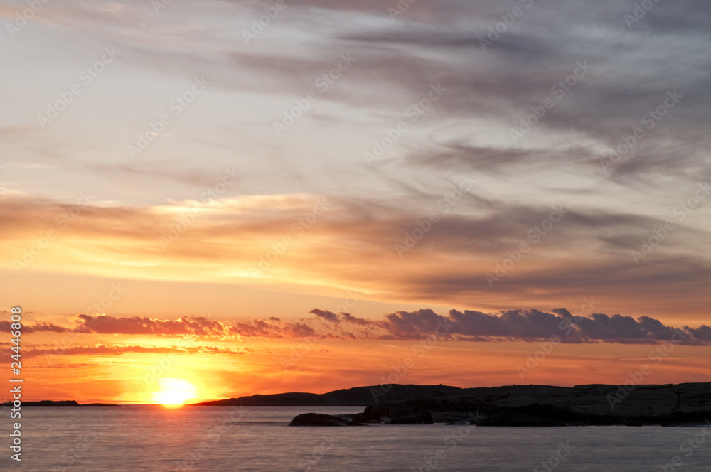 Naklejka premium Sunset