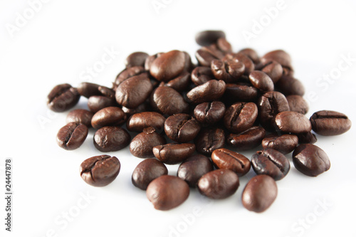 Mucchio di chicchi di caffè