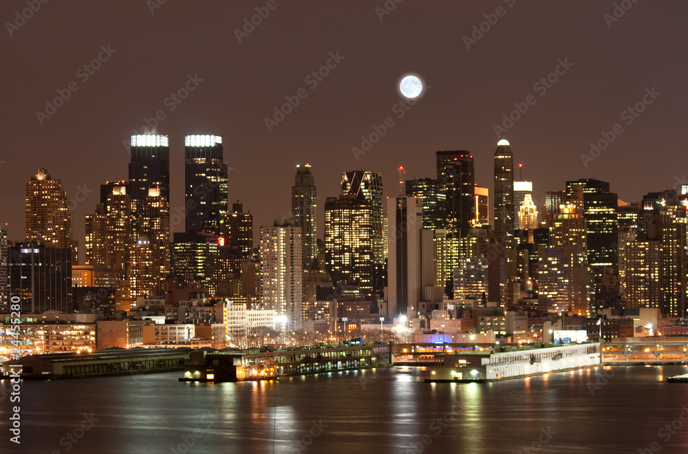 The Mid-town Manhattan Skyline
