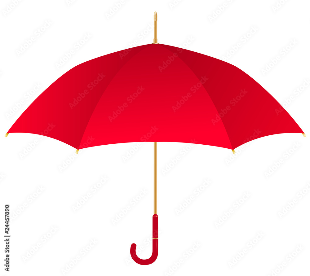 Vector red umbrella Stock Vector | Adobe Stock