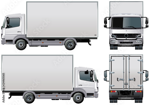 Vector delivery / cargo truck