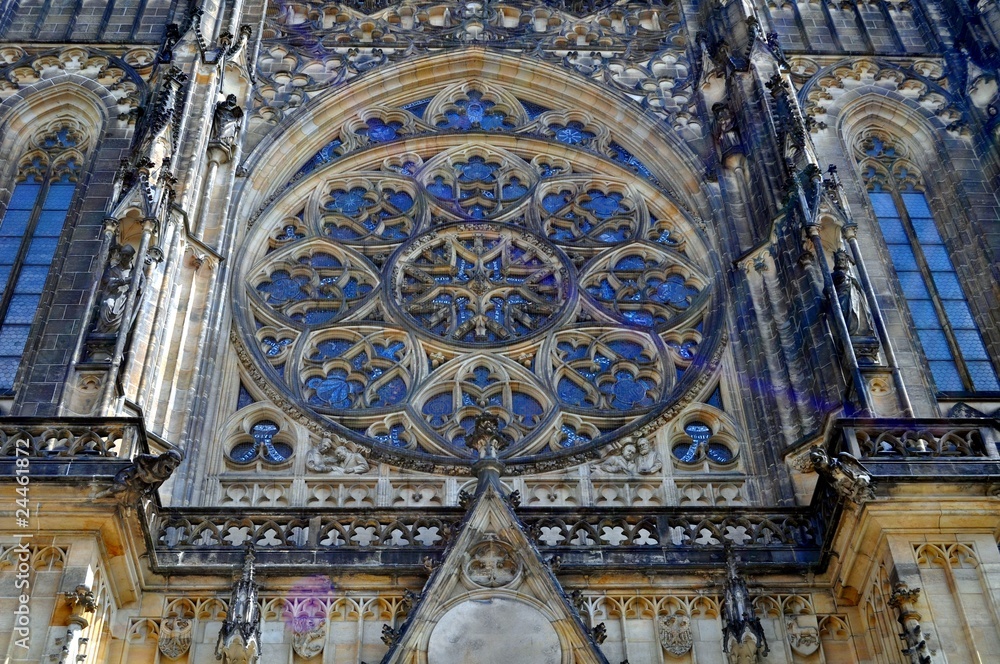 Rosone della cattedrale di San Vito  a Praga