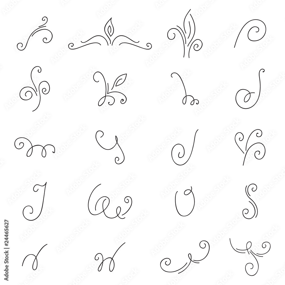 Vector ornamental elements Vector ornamental elements