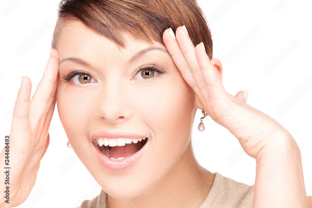 surprised woman face surprised woman face