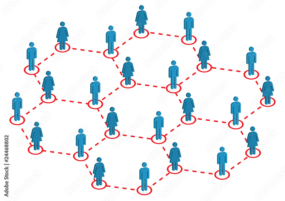Global Female Male Distribution Illustration in Vector Global Female Male Distribution Illustration in Vector