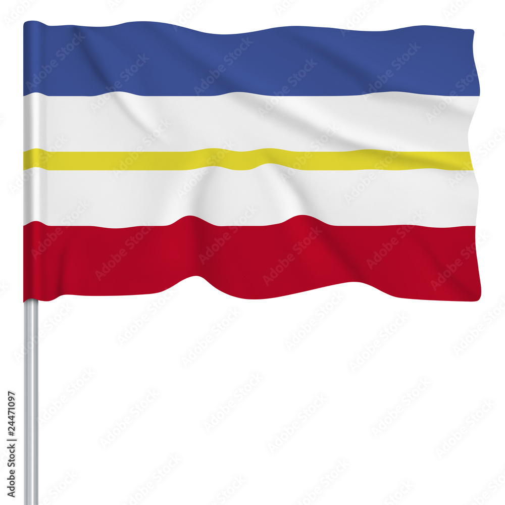 Naklejka premium Flaggenserie-Mecklenburg-Vorpommern