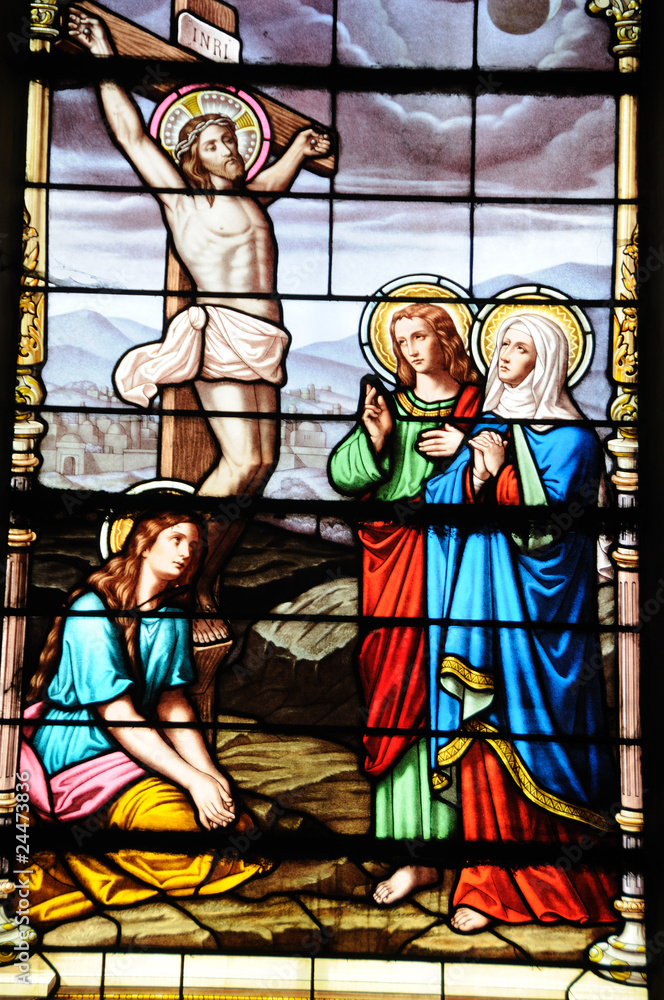 stained glass of church saint pierre des minimes 1