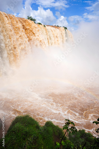 Iguacu water falls in Brazil, landscape