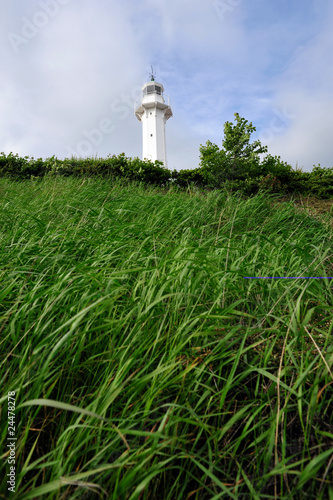 Lighthouse on the Bornholm seaside