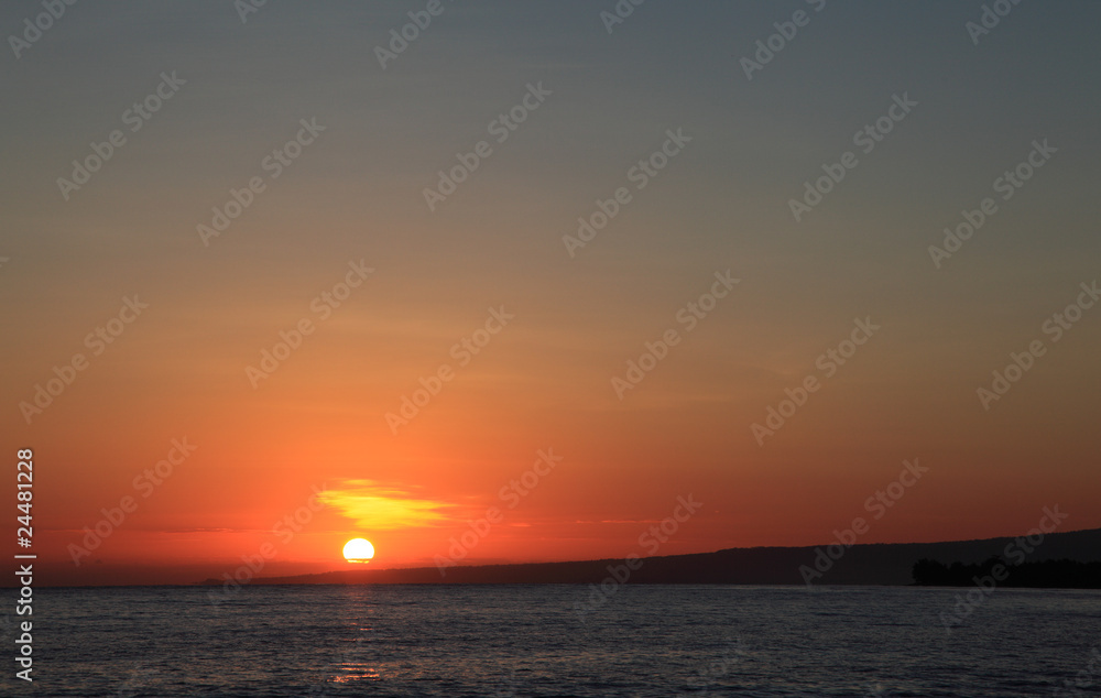 Gili Meno island sunrise Gili Meno island sunrise