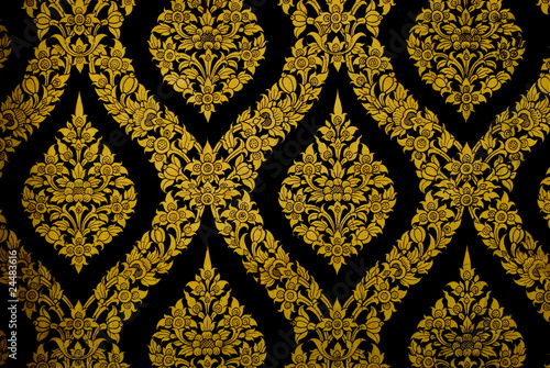 Golden wall thai style.