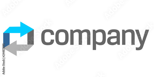 Abstract security logo - arrows