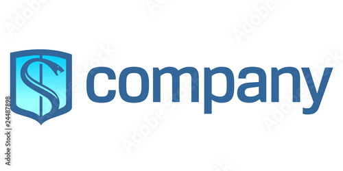 Snake on shield logo for security company