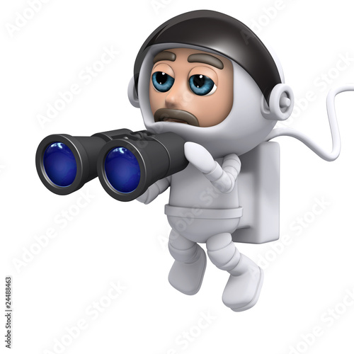 3d Astronaut uses his binoculars © Steve Young