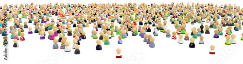 Cartoon Crowd, Far and Wide