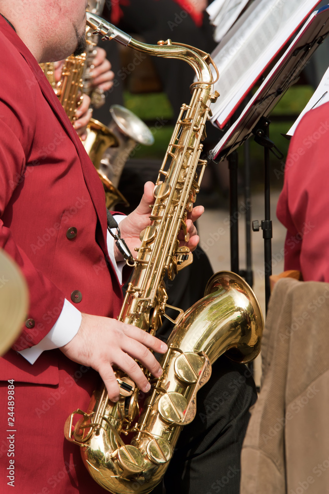 Obraz premium Saxophone player