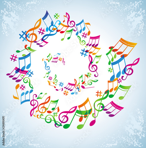 Colorful music background.