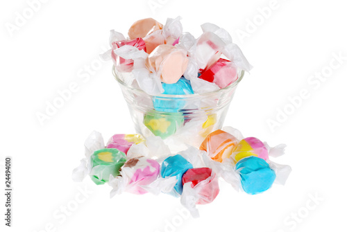 salt water taffy in a bowl photo