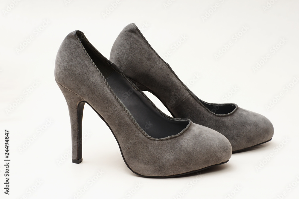 graue pumps high heels Stock Photo | Adobe Stock