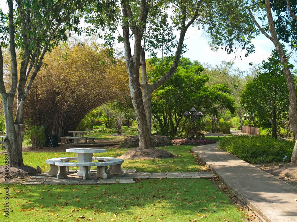 Obraz premium Recreation place among nature