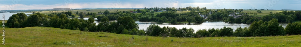 Panorama with river.