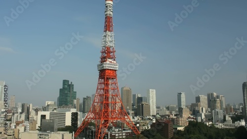 Time lapse Tokyo Skyline and Tokyo Tower