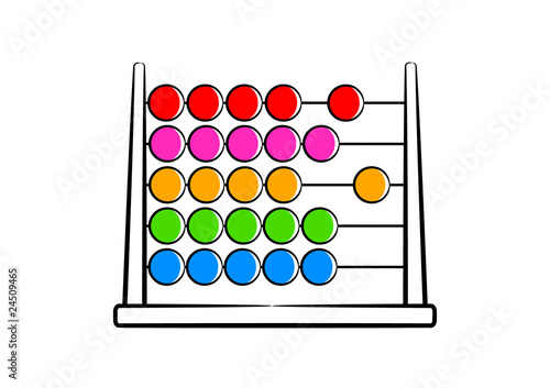 Colored abacus